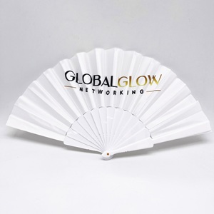 Nouveauté QM : Éventails de mariage pliables chinois élégants, motif fleur de cerisier japonaise - Product Image 5