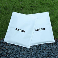 Sac d'emballage pour vêtements en papier kraft avec fermeture éclair en PE durable, impression de logo personnalisée, avec fermeture autocollante pour vêtements