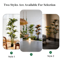Plante Décorative Artificielle de Qualité Supérieure, Texture de Feuilles Réaliste, Apparence Naturelle, Base de Pot Stable, Idéale pour l'Affichage dans le Salon