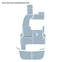 Tapis de sol en mousse de teck EVA pour bateau Melors CNC Marine pour SEA RAY 300