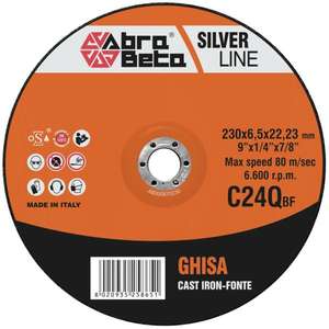 ABRA BETA - AB000670230 C24Q-Discos de molienda de centro deprimido para hierro fundido (paquete múltiple)-EAN 8020935258651 ABRASIVOS - Product Image 1