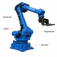 Robot Arm Palletizing Tugas Berat Yaskawa GP180 180kg 6 Axis dengan PLC & Motor untuk Kantong dan Peti Berat, Kontroler YRC1000