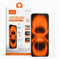 Protection d'écran Mietubl HD sans bordure en verre, couverture intégrale, haute transparence pour Samsung S23 Ultra.