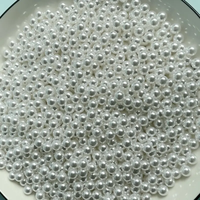 Perles d'imitation en plastique ABS blanc en vrac de fournisseur chinois, perles lâches pour boucles d'oreilles et accessoires de bijoux, 2mm-20mm avec ou sans trou