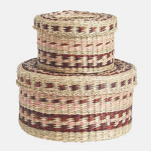 Cesta de algas marinas Cesta de mimbre de Jacinto Caja de algas marinas Almacenamiento Hecho en Vietnam Alta calidad Ecológico para la organización del hogar - Product Image 3