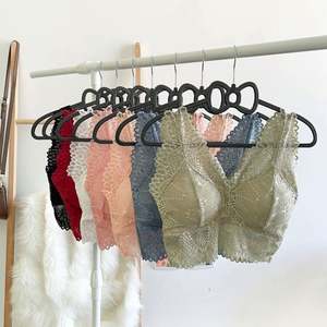 Nouvelle dentelle large bandoulière <span class=keywords><strong>dos</strong></span> nu soutien-gorge sous-vêtements femmes sans fil anti-exposition push up base gilet tube top vente en gros - Product Image 3