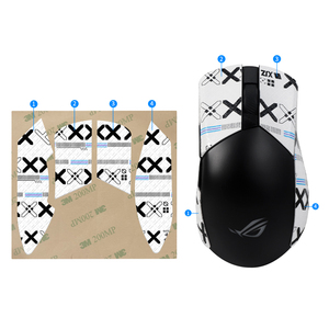 ROG คอมแบท3แผ่นกันลื่นแปะขอบคอมแบทสติ้กเกอร์เมาส์3AP <span class=keywords><strong>ไร้</strong></span><span class=keywords><strong>สาย</strong></span>พิมพ์ลายฟิล์มดูดซับเหงื่อแบบมี<span class=keywords><strong>สาย</strong></span> - Product Image 5