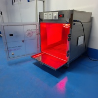 Jaula de Oxígeno Veterinaria con Puertas de Bloqueo Automático y Calefacción de Temperatura Constante en Acero Inoxidable para Clínicas Veterinarias