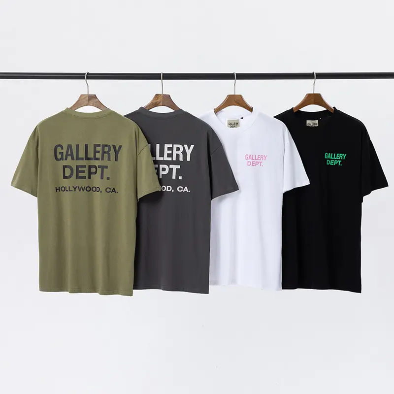 Galleria DEPT classic letter slogan logo stampato lettera girocollo manica corta T-shirt top fashion brand abbigliamento all'ingrosso