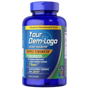 Glucosamina OEM con tabletas de vitamina D3 Suplementos herbales para la salud de las articulaciones - Product Image 3