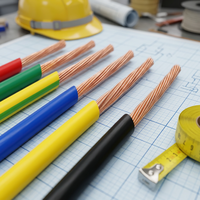 Cable de Tierra de Cobre Sólido con Aislamiento de PVC BV 450/750V, Protección Contra Sobretensiones, Varilla de Tierra, Conexión Equipotencial Eléctrica