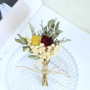 Pequeño Ramo de <span class=keywords><strong>Flores</strong></span> Secas en Tonos Pastel para Centros de Mesa de Boda, Ramos de Mano y Accesorios para Fotos - Product Image 5