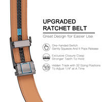 Ceinture automatique haut de gamme en cuir pleine fleur électroplaqué pour homme – Ceintures de créateur pour homme, idéale pour le quotidien, cadeaux et articles pour enseignants
