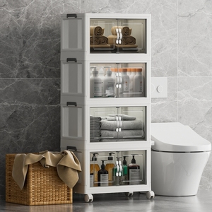 Gabinete Plegable de Plástico, Cajón de Almacenamiento, Montado EN LA <span class=keywords><strong>Pared</strong></span>, 15cm, Ajustable, Multiusos - Product Image 2
