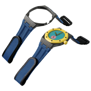 Boîtier en acier inoxydable personnalisé Royal Pop avec bracelet en nylon auto-agrippant pour montre S Watch Ap, boîtier de montre de sport de luxe en stock - Product Image 3