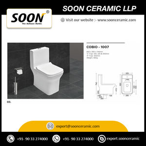 ง่ายต่อการทำความสะอาดแขวนผนังตู้เก็บน้ำชิ้นเดียวห้องน้ำห้องน้ำเซรามิกสำหรับบ้านสำนักงานและวิลล่าสุดหรู - Product Image 6