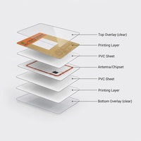 Carte intelligente sans contact RFID Ntag(R)213 en PVC, codage de puce personnalisé, fournisseur en gros d'usine