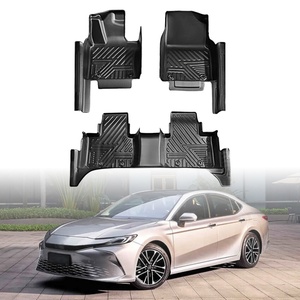Custom Fit All Weather 5D TPE Non-<b>Slip</b> Geometric Pattern Deep Dish Car Floor Mats <b>Full</b> Set for for Factory Wholesale - Product Image 2