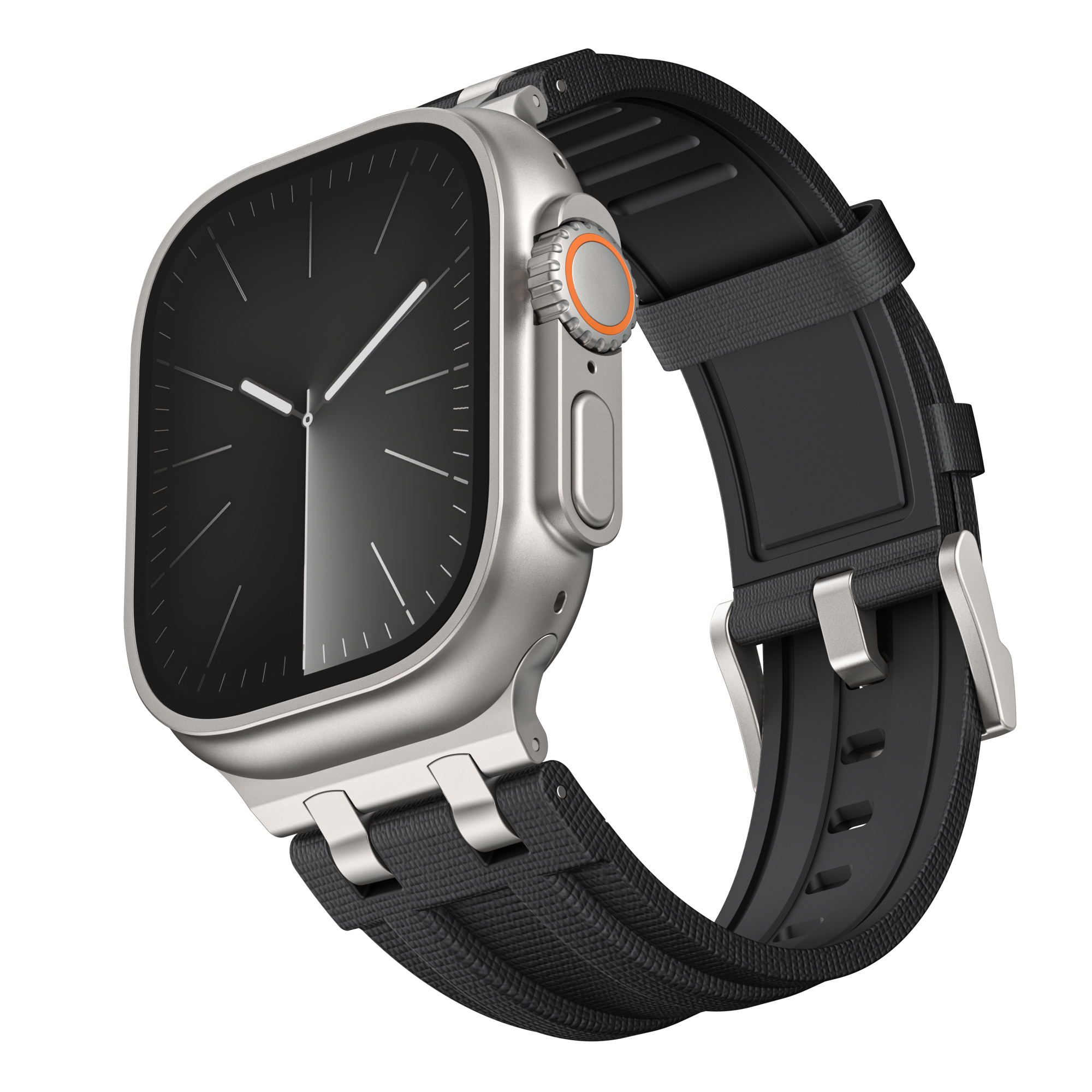 Black Strap and Silver Buckle