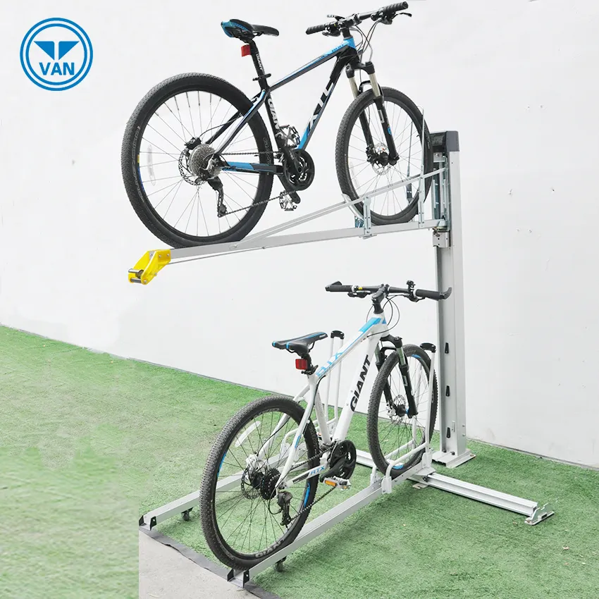 Soporte de almacenamiento para bicicleta de montaña, alta calidad, personalizado, automático, de dos pisos, gran oferta