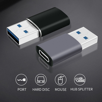 Casing cangkang logam campuran aluminium berkualitas casing USB jantan ke adaptor OTG Tipe C wanita