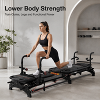 Machine de Pilates Mega Reformer Commerciale pour Entraînement Complet du Corps et Renforcement Musculaire, Équipement Professionnel pour Studio de Fitness OEM