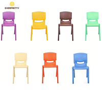 Chaise ergonomique empilable en plastique colorée pour enfants, mobilier de maternelle moderne, personnalisable