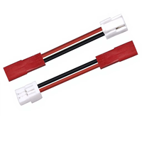Connecteur de câble terminal unisexe mâle-femelle DC 1,25 mm rouge-noir pour alimentation, ventilateur de refroidissement, sèche-cheveux, modèle GH1.25mm, vente en gros