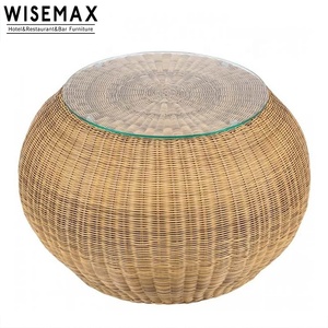 Wisemax phổ biến không thấm nước mây vườn Patio đồ nội thất ngoài trời Vườn mía sofa Set mây tự nhiên ghế sofa ghế và bảng - Product Image 5