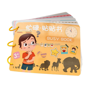 Enfants Mini aléatoire Mandarin trafic sirène <span class=keywords><strong>ferme</strong></span> Animal laminé Velcro autocollants livre occupé livre pour les tout-petits 1-3 - Product Image 1