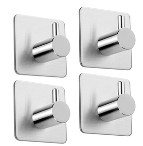 Crochets adhésifs pour porte murale, robustes, en acier inoxydable, porte-vêtements, <span class=keywords><strong>crochet</strong></span> pour <span class=keywords><strong>serviette</strong></span> de salle de bain, cuisine - Product Image 5