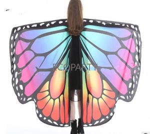 Cape de papillon monarque arc-en-ciel pour femme adulte, accessoire de danse féerique pour Halloween, châle ailes de papillon, costumes - Product Image 5