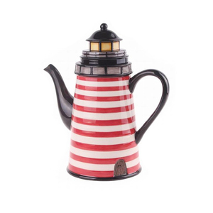 Tùy Chỉnh Thiết Kế Men Ấm Trà Gốm Ngọn Hải Đăng Ấm Trà Cho Buổi Chiều Trà Thời Gian - Product Image 2