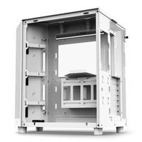 Computer Case H6 FLOW RGB WHITE with RGB FAN Middle Tower Case Gaming Computer Cases Gaming PC