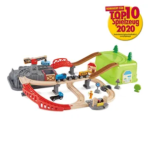 गाड़ियों खिलौना रेलवे अद्वितीय डिजाइन गर्म बिक्री लकड़ी के मॉडल रेलवे खिलौने