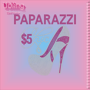 تصميم مخصص مجاني من الأحجار الزجاجية اللامعة للكعب العالي، قابل للكي بالحرارة على القمصان، صديق للبيئة - Product Image 3