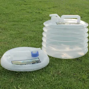 Commercio all'ingrosso 3 Ltr 5 litri 8 litri 10 L 15 litri barili di plastica pieghevoli flessibili contenitori per acqua pieghevoli con rubinetto