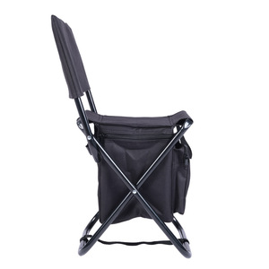 Chaise de loisirs <span class=keywords><strong>et</strong></span> de pêche pliante extérieure portable avec dossier comprenant un sac de rangement - Product Image 3