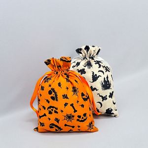 Bolsa de Regalo con Cordón de Algodón Orgánico para Halloween, para Joyería, Logotipo Bordado, Pulseras, Relojes, Pendientes, Decoración para Ropa - Product Image 1
