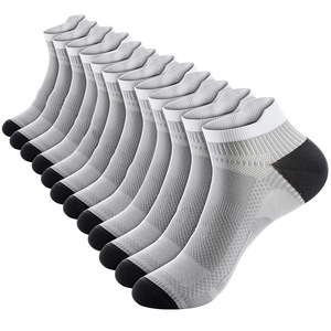 Chaussettes de compression athlétiques en nylon pour femmes et hommes, chaussettes de course d'été à la cheville - Vente en gros - Product Image 5