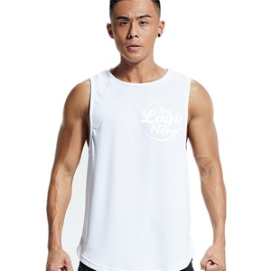 Camisetas sin mangas modernas para hombre, estilo holgado personalizado, chaleco urbano hip hop, color sólido, cómodo, transpirable, poliéster/algodón. - Product Image 6