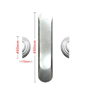 Manija de Puerta Semicircular Moderna Wellone 304 de Acero Inoxidable con Diseño Floral, Duradera, para Puerta Individual, Accesorios para KTV y Hoteles - Product Image 4