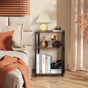 Minimalist Multi Tier Storage <b>Shelf</b> 3 Floors Space Saving Bookcase For Living Room <b>Bedroom</b> Sofa Side Table - Product Image 3