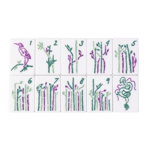 Juego de Mahjong Americano de Acrílico Moderno, de Lujo, Personalizable, Duradero y Portátil para 4 Jugadores, con Diseño Artístico - Product Image 5
