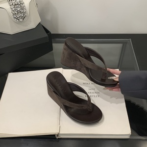 Sandales décontractées à talon compensé et bout rond pour femme 2025 – Tendance mode - Product Image 4