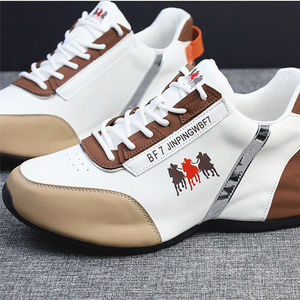 Cuir souple 2025 printemps nouveau Style chaussures décontractées anti-dérapant blanc baskets respirant chaussures de sport hommes - Product Image 4