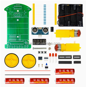 Kit di saldatura per carrello per evitare gli ostacoli ad ultrasuoni microcontrollore per TJ-56-687 di produzione con tecnologia di programmazione per auto intelligente - Product Image 3