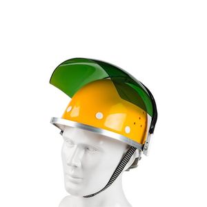 Visière de protection pour le visage en polycarbonate anti-impact et anti-éclaboussures avec cadre en aluminium et lentille interchangeable pour casque de sécurité - Product Image 5