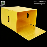 Caisse en plastique ondulé PP, empilable, réutilisable, étanche, 3-4 mm, fournisseur OEM, boîte pliable PP personnalisée