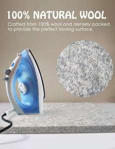 Tendencia 2025 EE. UU. Nuevos productos Almohadilla de planchado acolchada para edredones 17 "X 13,5" Estera de presión de lana, <span class=keywords><strong>tabla</strong></span> de hierro de fieltro de lana portátil - Product Image 5